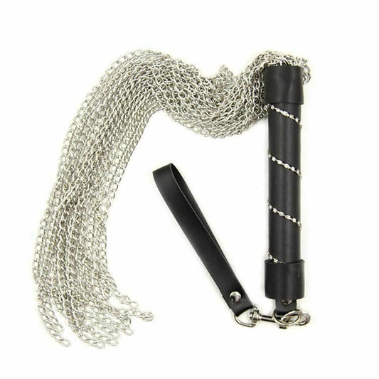 House Of Dasein Metal Chain Flogger Impact Play Spanking Whip Paddle Bdsm Bondage Restraints V1257-15360269844546