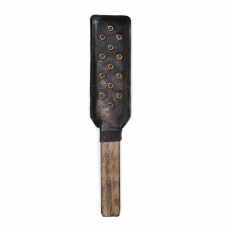House Of Dasein Leather Bronze Studded Spanking Paddle Bdsm Impact Play - Bronze V1257-15360269877314