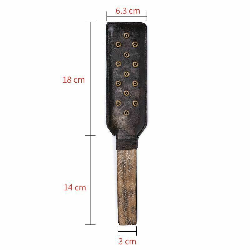 House Of Dasein Leather Bronze Studded Spanking Paddle Bdsm Impact Play - Bronze V1257-15360269877314