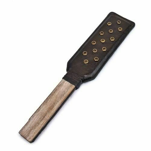 House Of Dasein Leather Bronze Studded Spanking Paddle Bdsm Impact Play - Bronze V1257-15360269877314
