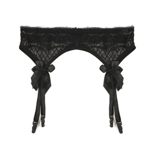House Of Dasein Lace Top Stockings Garter Belt Erotic Lingerie Bdsm Fetish - Black - Garters V1257-15360414056514