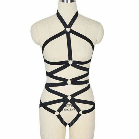 House Of Dasein Body Harness Women Lingerie Bondage Fetish Kink Restraints - Black N0072 V1257-15368894054466