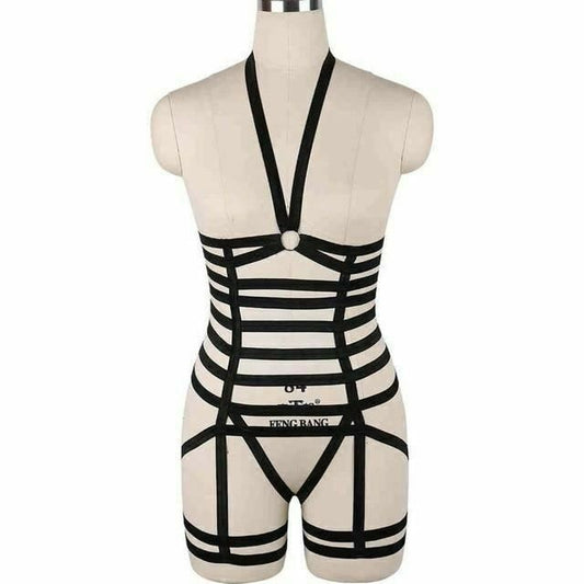 House Of Dasein Body Harness Women Lingerie Bondage Fetish Kink Restraints - Black N0021 V1257-15368894251074
