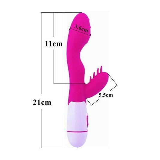 House Of Dasein Pink G Spot Rabbit Vibrator Silicone Massager 4 Styles - Pink - Type A V1257-15368979710018