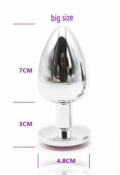 House Of Dasein Crystal Jewel Stainless Steel Anal Plugs Small Medium Large - Big V1257-15369016737858