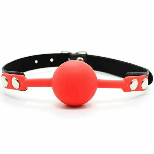House Of Dasein Silicone Ball Gag Red Pink Black Breathable Bdsm Bondage Restraint - Red V1257-15422787485762