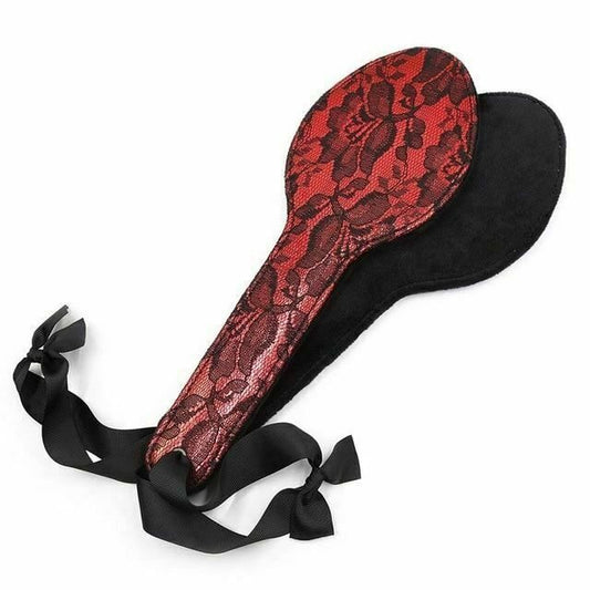House Of Dasein Floral Spanking Paddle Bondage Kink Fetish - Red - Round Paddle V1257-15472215392322
