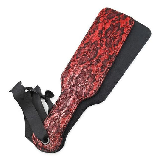House Of Dasein Floral Spanking Paddle Bondage Kink Fetish - Red - Wide Paddle V1257-15472215425090