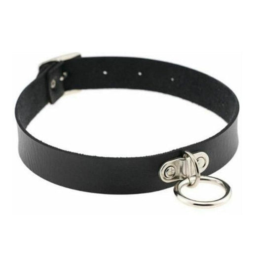 House Of Dasein Black Collar Choker Slave Submissive Bondage Kink Fetish Restraint - Black - As Picture 8 V1257-15539461226562