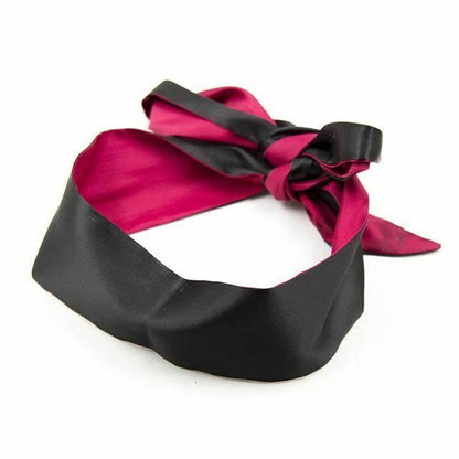 House Of Dasein Satin Eye Mask Bdsm Blindfold Bondage Fetish Restraints - Black Red V1257-15543875633218