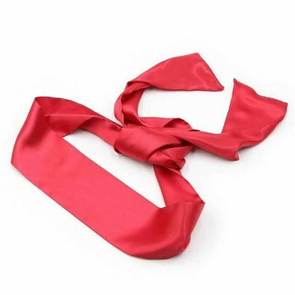 House Of Dasein Satin Eye Mask Bdsm Blindfold Bondage Fetish Restraints - Rose Red V1257-15543875797058