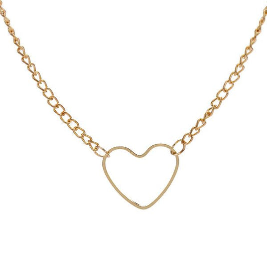 House Of Dasein Gold Silver Heart Choker Bdsm Day Collar Submissive Necklace - Gold V1257-15594645520450