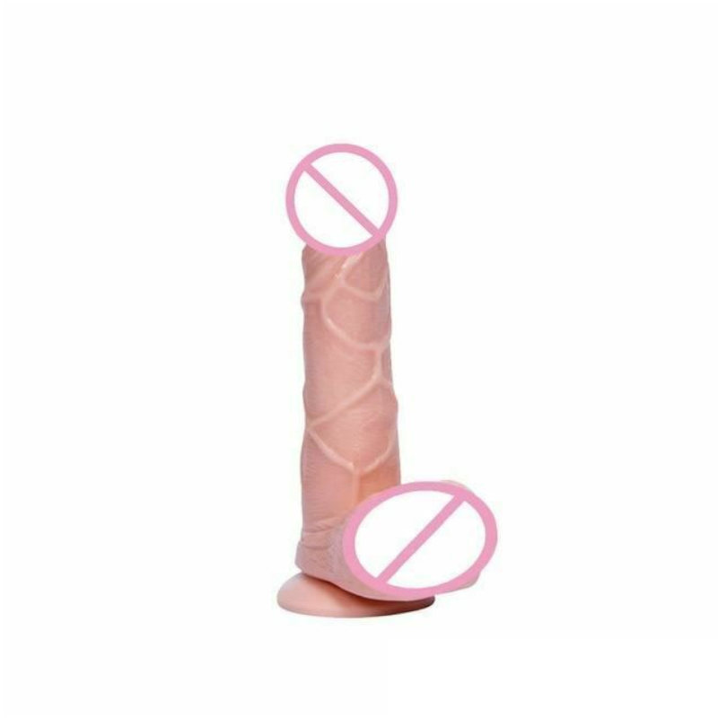House Of Dasein Realistic Large Dildo Suction Cup Balls Dong - Flesh - S V1257-15604027818050