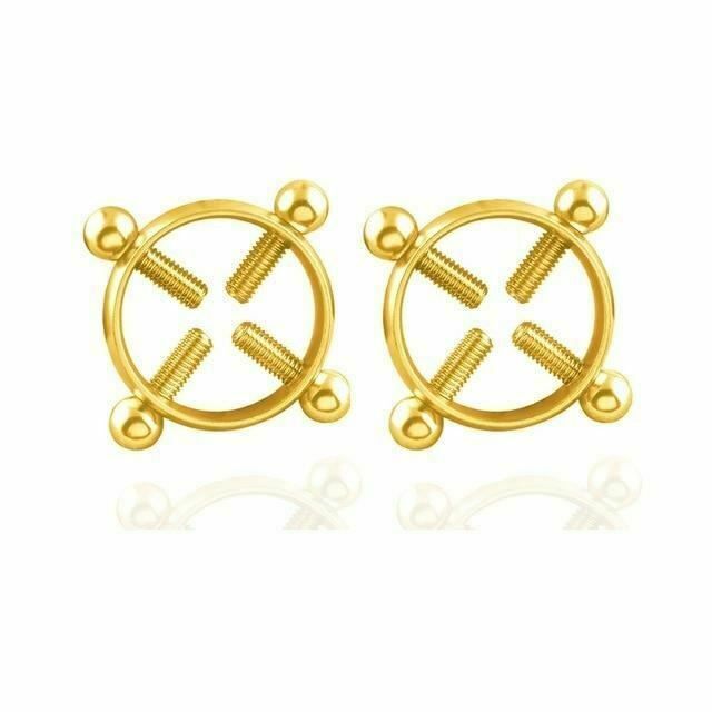 House Of Dasein Small Nipple Clamps 6 Colours Bondage Restraints - Gold V1257-15604121010242