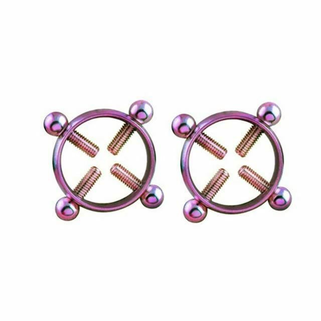 House Of Dasein Small Nipple Clamps 6 Colours Bondage Restraints - Violet V1257-15604121305154