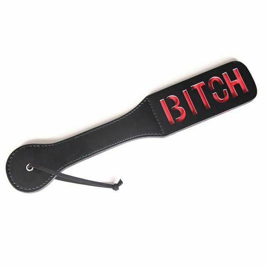 House Of Dasein Spanking Paddle Impact Play Slave Bondage Kink Bdsm Fetish Restraints - Red - F Bitch V1257-15615721013314
