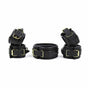 House Of Dasein Soft Padded Collar Wrist Ankle Cuffs Bondage Restraint Kit - Black V1257-15821878362178