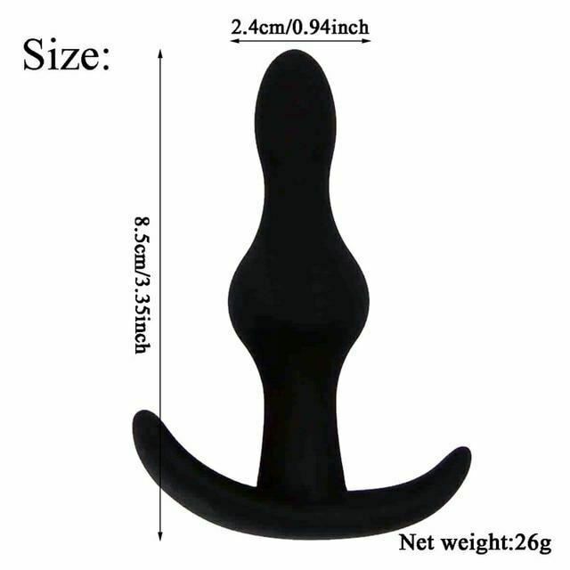 House Of Dasein Silicone Anal Dildo Butt Plug Set Bdsm Training Fetish - Black - 8.5Cm V1257-15926911565890