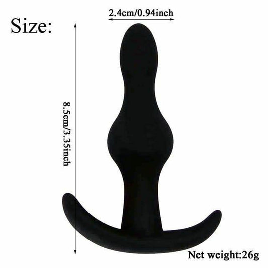 House Of Dasein Silicone Anal Dildo Butt Plug Set Bdsm Training Fetish - Black - 8.5Cm V1257-15926911565890