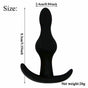 House Of Dasein Silicone Anal Dildo Butt Plug Set Bdsm Training Fetish - Black - 8.5Cm V1257-15926911565890