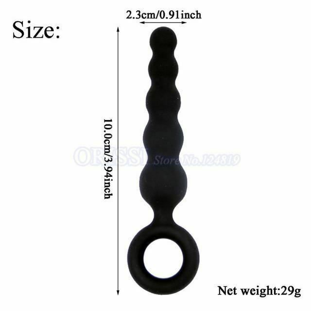 House Of Dasein Silicone Anal Dildo Butt Plug Set Bdsm Training Fetish - Black - 10Cm V1257-15926911664194