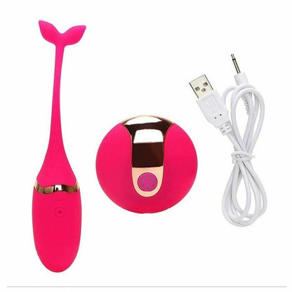 House Of Dasein Whale Vibrator Remote Usb Rechargeable G-Spot Stimulation - Purple V1257-15988459044930