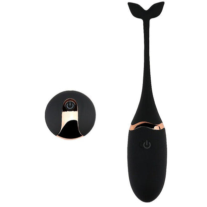 House Of Dasein Whale Vibrator Remote Usb Rechargeable G-Spot Stimulation - Black V1257-15988459077698