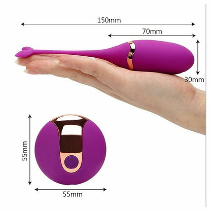House Of Dasein Whale Vibrator Remote Usb Rechargeable G-Spot Stimulation - Black V1257-15988459077698