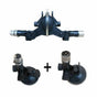 House Of Dasein Bdsm Automatic Sex Machine Suction Cup Extender Rod Attachments - Blue - Adjustable Suction V1257-16015142617154
