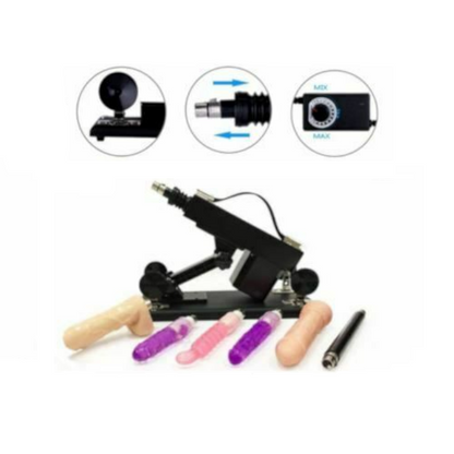 House Of Dasein Automatic Sex Machine Plus Choose Your Own Attachments Dildos / Vibrator - Machine + 2S 2M 2H V1257-16015398010946