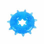 House Of Dasein Bdsm Silicone Cock Ring Snowflake Shape Ejaculation Delay Black Pink Blue Purple - Blue V1257-16062490837058