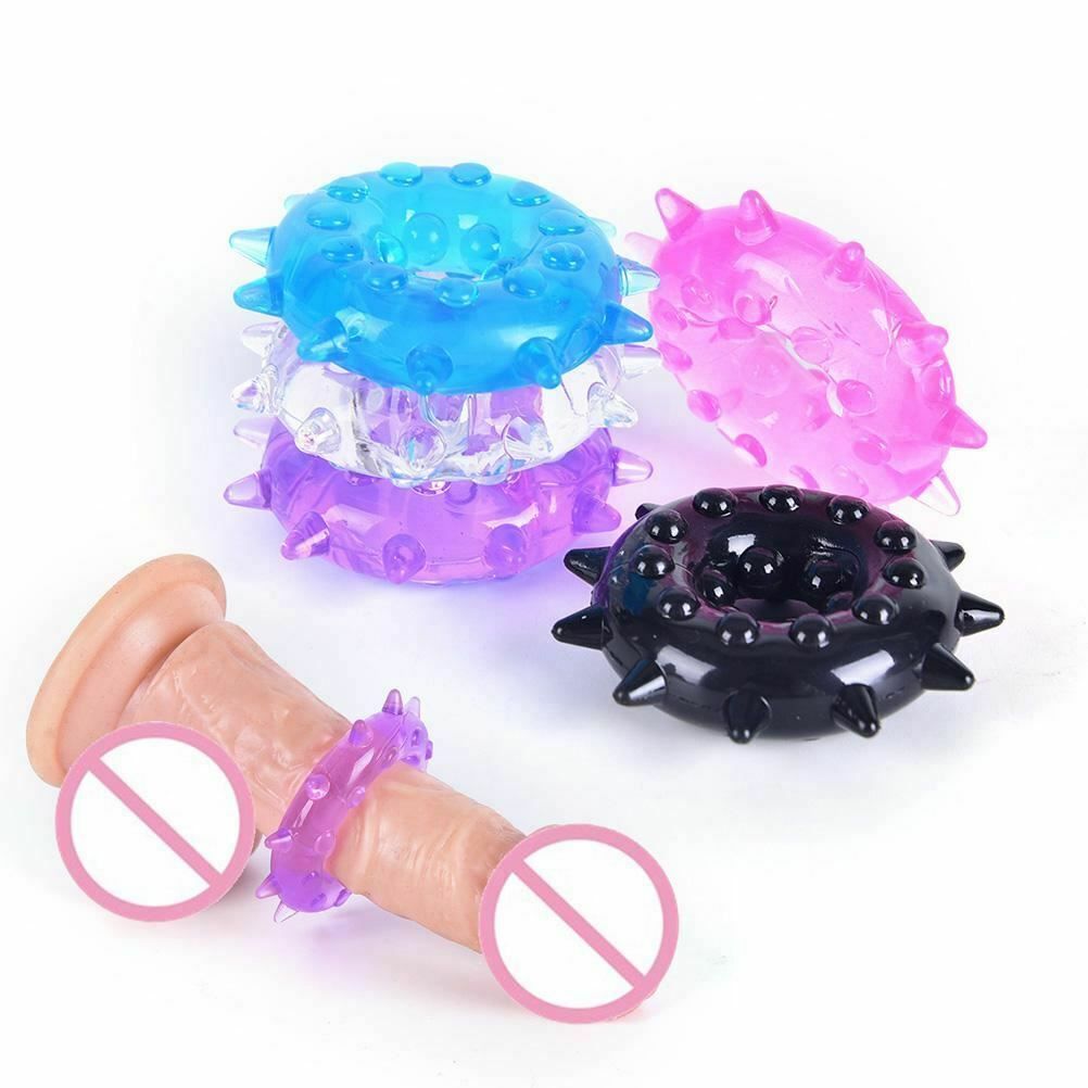 House Of Dasein Bdsm Silicone Cock Ring Snowflake Shape Ejaculation Delay Black Pink Blue Purple - Clear V1257-16062490935362