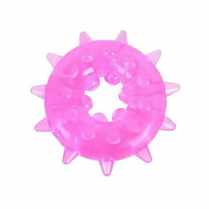 House Of Dasein Bdsm Silicone Cock Ring Snowflake Shape Ejaculation Delay Black Pink Blue Purple - Clear V1257-16062490935362