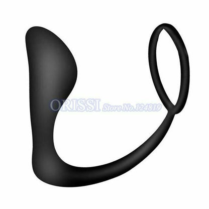 House Of Dasein Anal Vibrator Cock Ring Testicle Male Prostate Massager - Black - Model A V1257-16063316328514