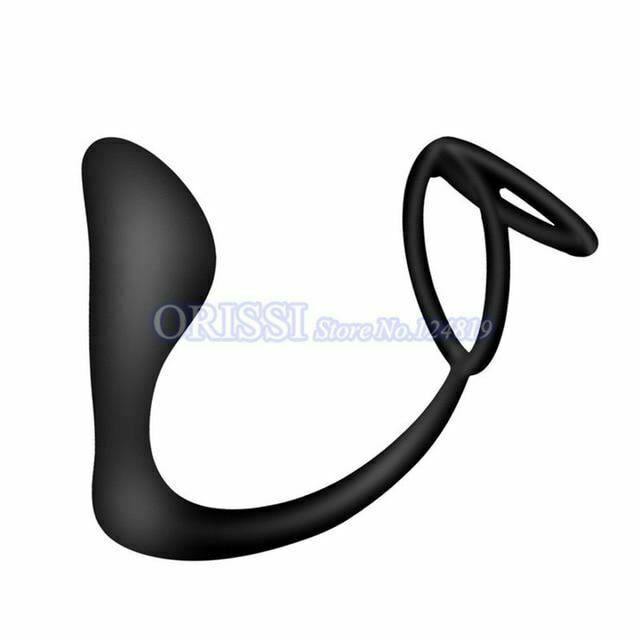 House Of Dasein Anal Vibrator Cock Ring Testicle Male Prostate Massager - Black - Model B V1257-16063316361282