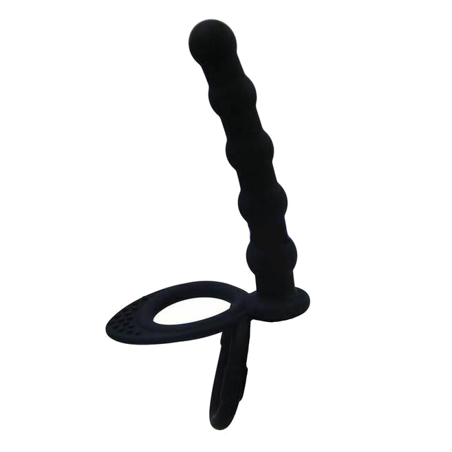 House Of Dasein Anal Vibrator Cock Ring Testicle Male Prostate Massager - Black - Model D V1257-16063316426818