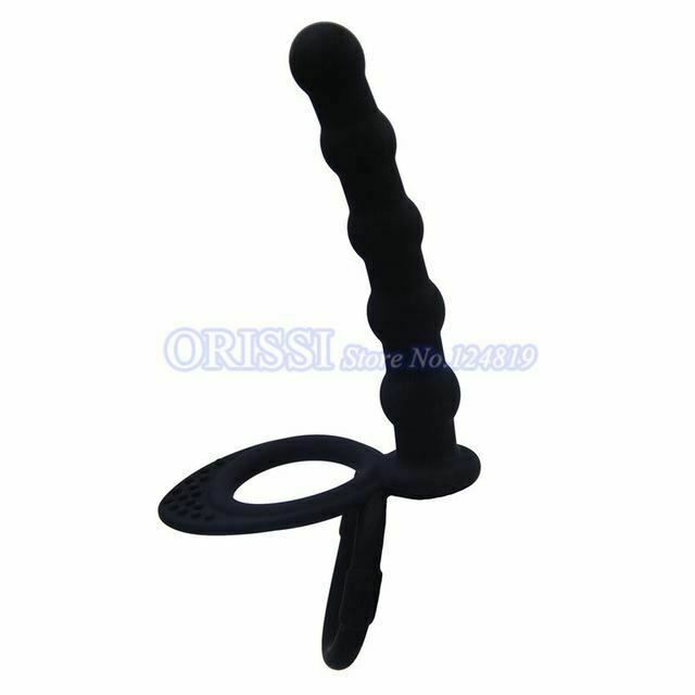 House Of Dasein Anal Vibrator Cock Ring Testicle Male Prostate Massager - Black - Model D V1257-16063316426818