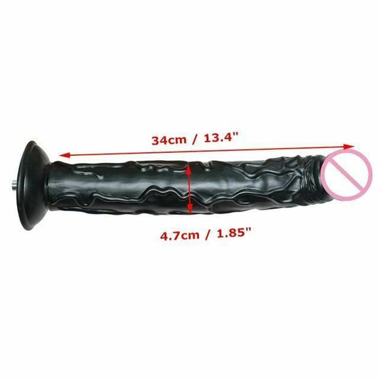 House Of Dasein Premium Sex Machine Attachments Vac U Lock Dildo Suction Cup Anal Plug - Long Dildo 34X4.7Cm V1257-16143645245506
