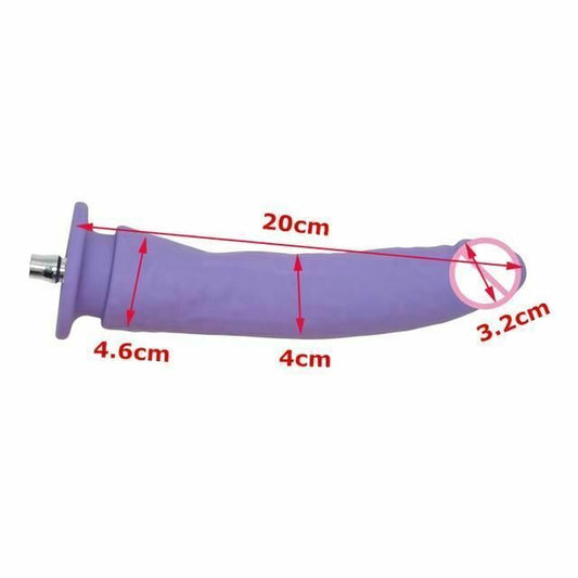 House Of Dasein Premium Sex Machine Attachments Vac U Lock Dildo Suction Cup Anal Plug - Hard Dildo 20X4.6Cm V1257-16143645311042