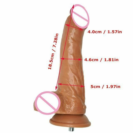 House Of Dasein Premium Sex Machine Attachments Vac U Lock Dildo Suction Cup Anal Plug - Big G-Spot 24X5cm V1257-16143645442114