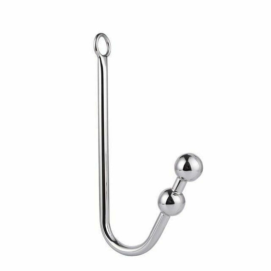 House Of Dasein Stainless Steel Bdsm Anal Hook With Balls O-Ring Butt Plug - 2 Balls - 2 Balls V1257-16151686938690