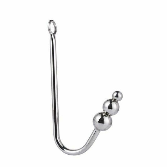 House Of Dasein Stainless Steel Bdsm Anal Hook With Balls O-Ring Butt Plug - 3 Balls - 3 Balls V1257-16151686971458