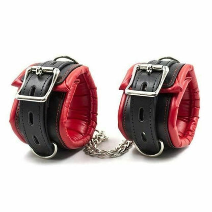 House Of Dasein Bdsm Padded Handcuffs Bondage Kink Fetish Restraints - Red V1257-16199901184066