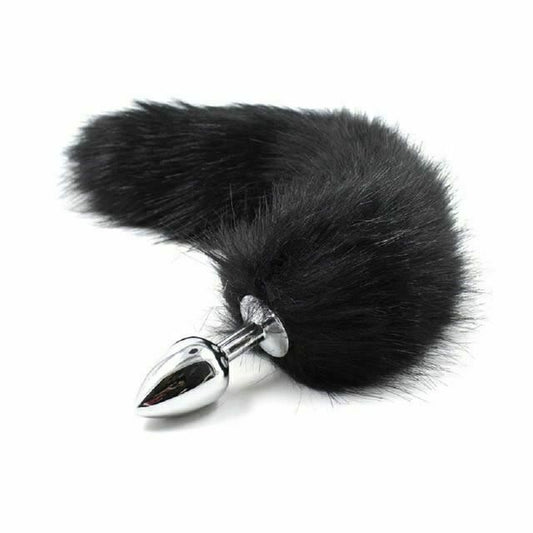House Of Dasein Fluffy Fox Bunny Tail Anal Plug Pet Play Bdsm Cosplay - Black - Fox Tail V1257-16208515432514