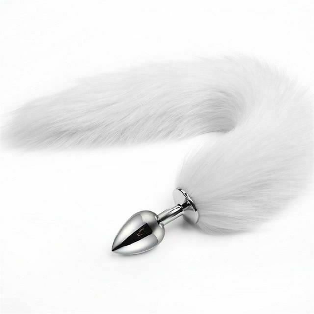 House Of Dasein Fluffy Fox Bunny Tail Anal Plug Pet Play Bdsm Cosplay - White - Fox Tail V1257-16208515465282