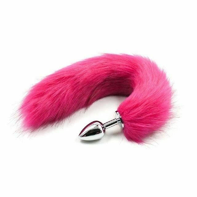 House Of Dasein Fluffy Fox Bunny Tail Anal Plug Pet Play Bdsm Cosplay - Rose Red - Fox Tail V1257-16208515596354