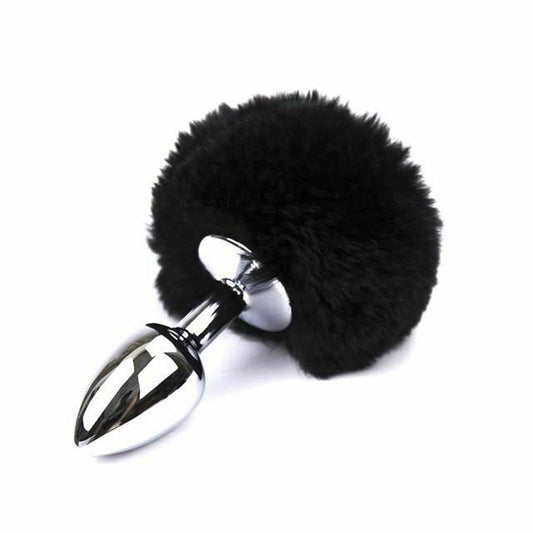 House Of Dasein Fluffy Fox Bunny Tail Anal Plug Pet Play Bdsm Cosplay - Black - Bunny Tail V1257-16208515661890