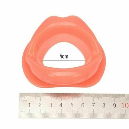 House Of Dasein Silicone Rubber Open Mouth Lips Gag Bdsm Bondage Kink - Pink V1257-16225254408258
