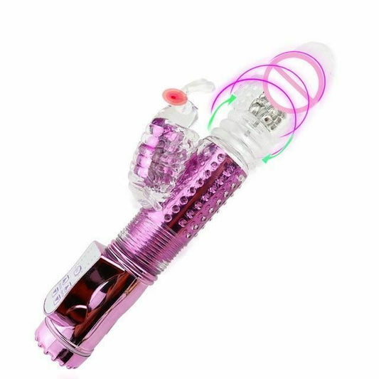 House Of Dasein Telescopic Thrusting Rabbit Vibrator G-Spot Clitoral Stimulation - Pink V1257-16225277837378