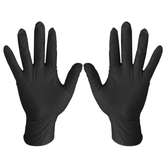 House Of Dasein Bdsm Spanking Gloves Black Nitrile Latex 10 Pack Fetish Bondage - Black - Xl V1257-16225354973250